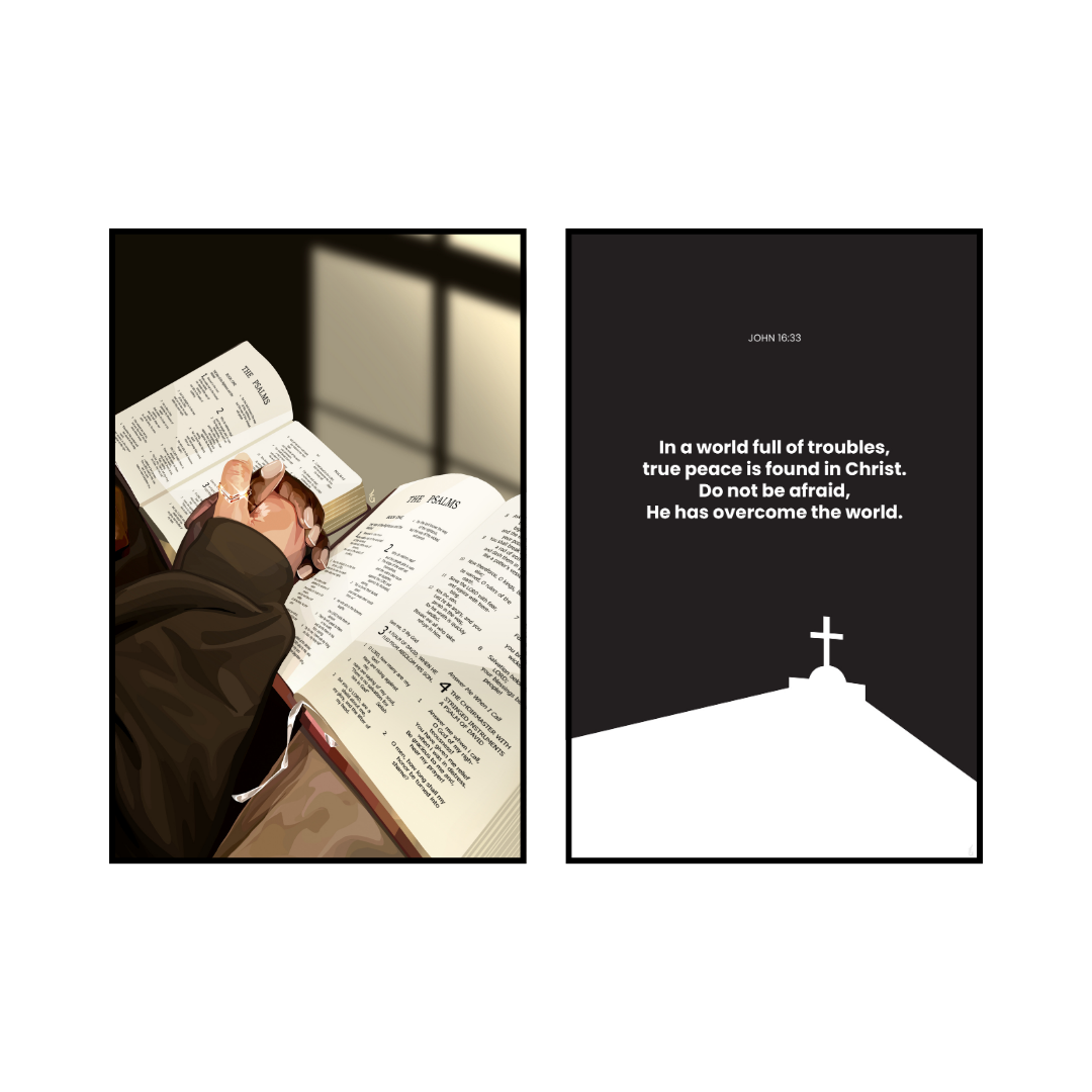 Art Print Bundle : Bible Study + John 16:33