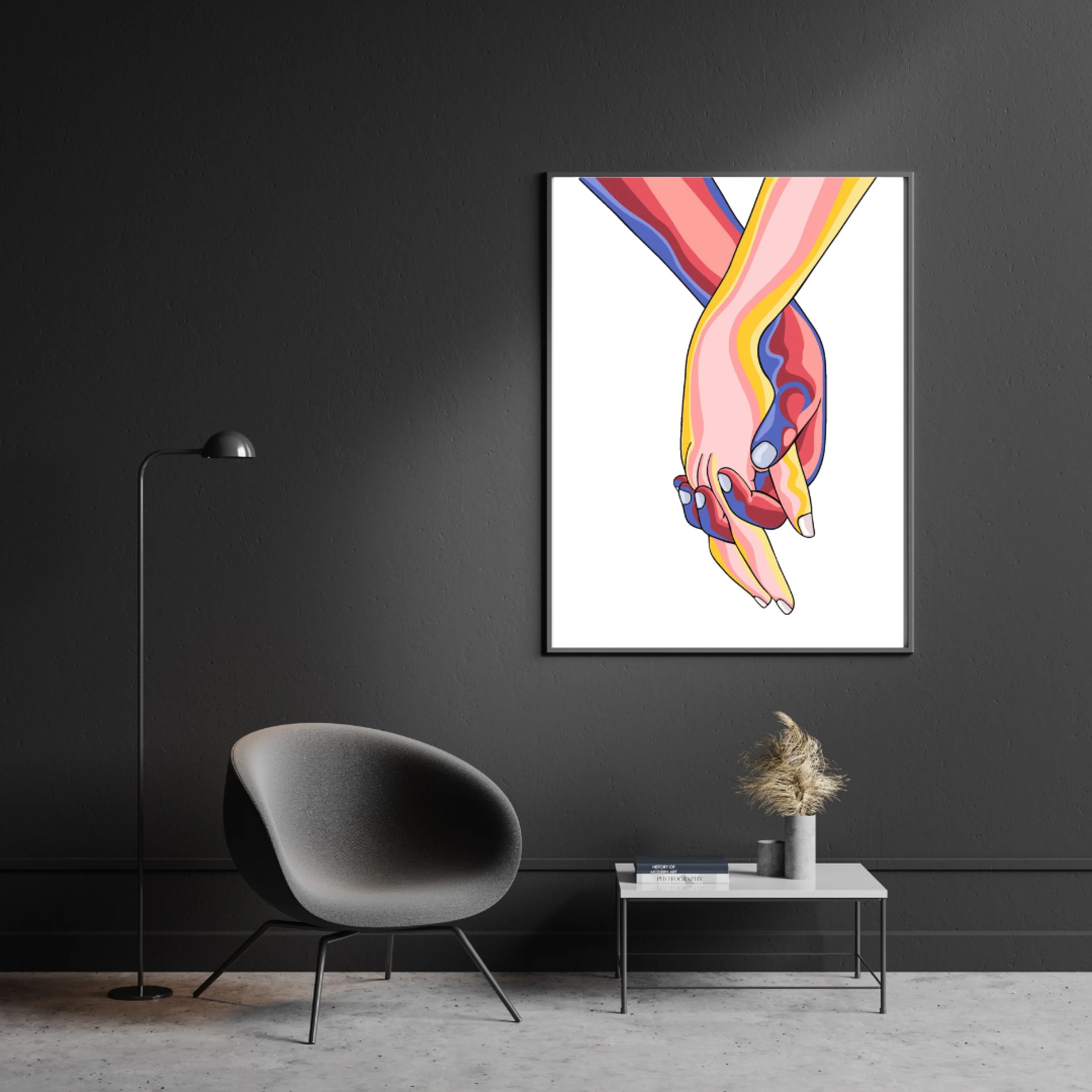 Love - White - Wall Art by Anaya Arts