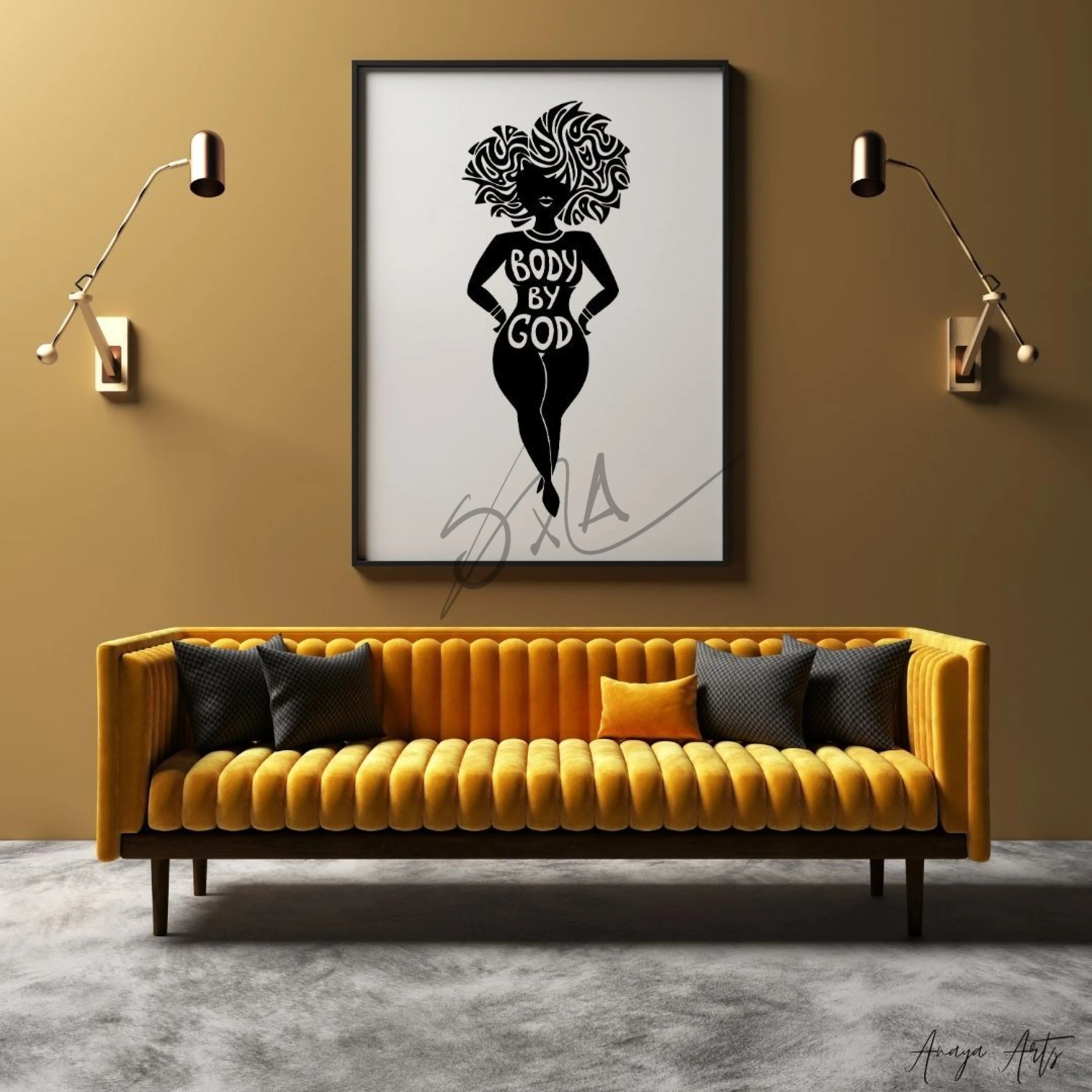 Body by God. - Wall Art by Anaya Arts