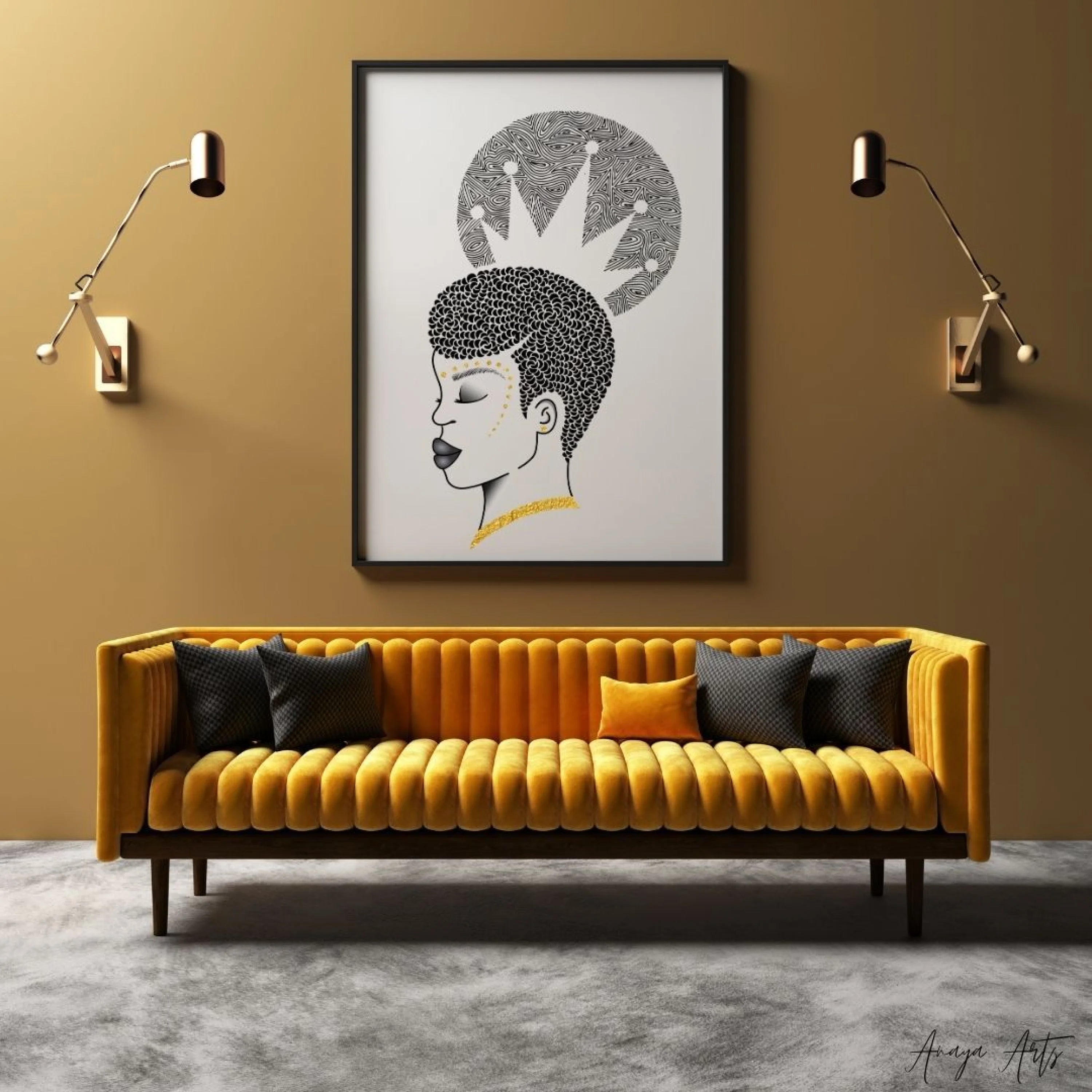 Crowned - Wall Art by Anaya Arts