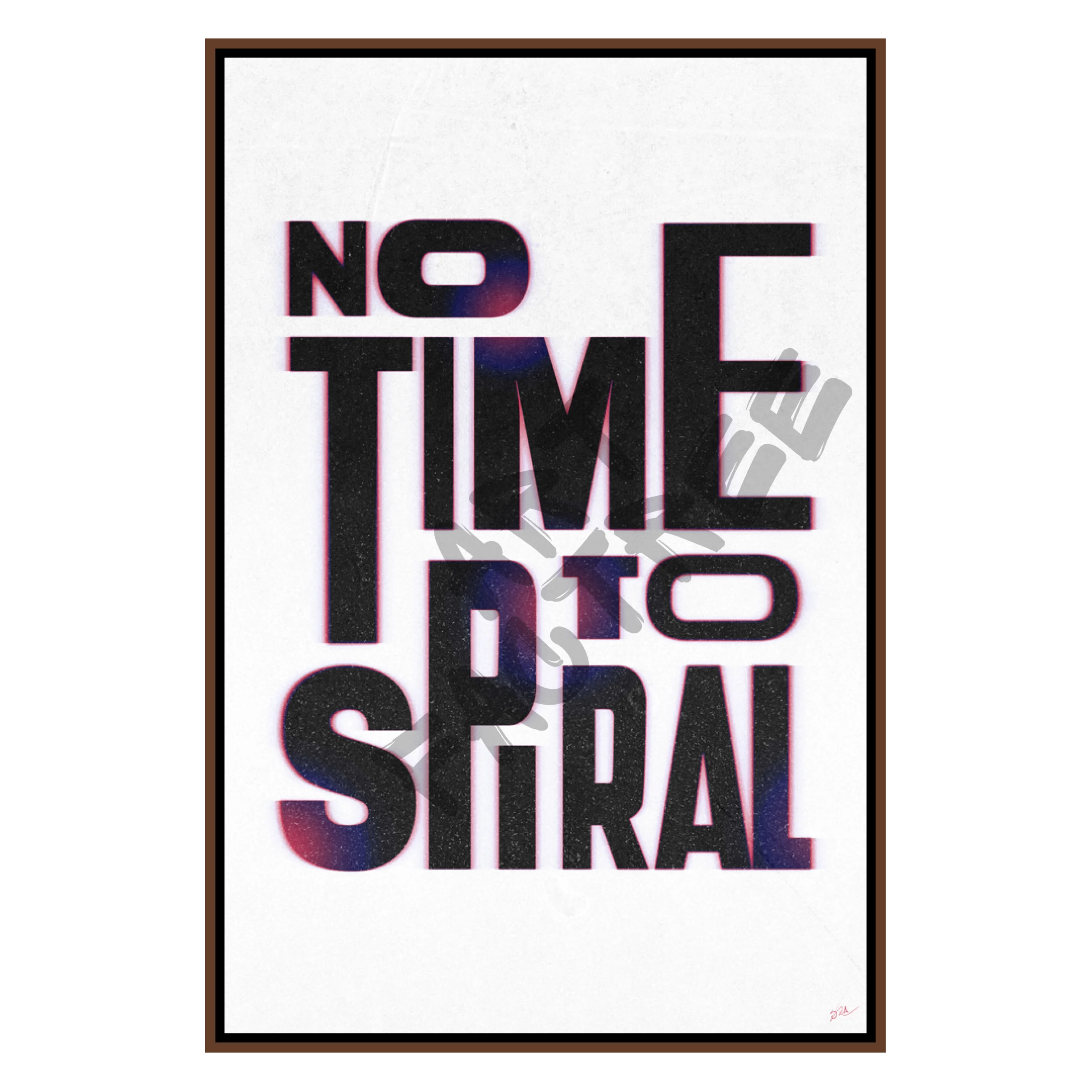 No Time To Spiral-White