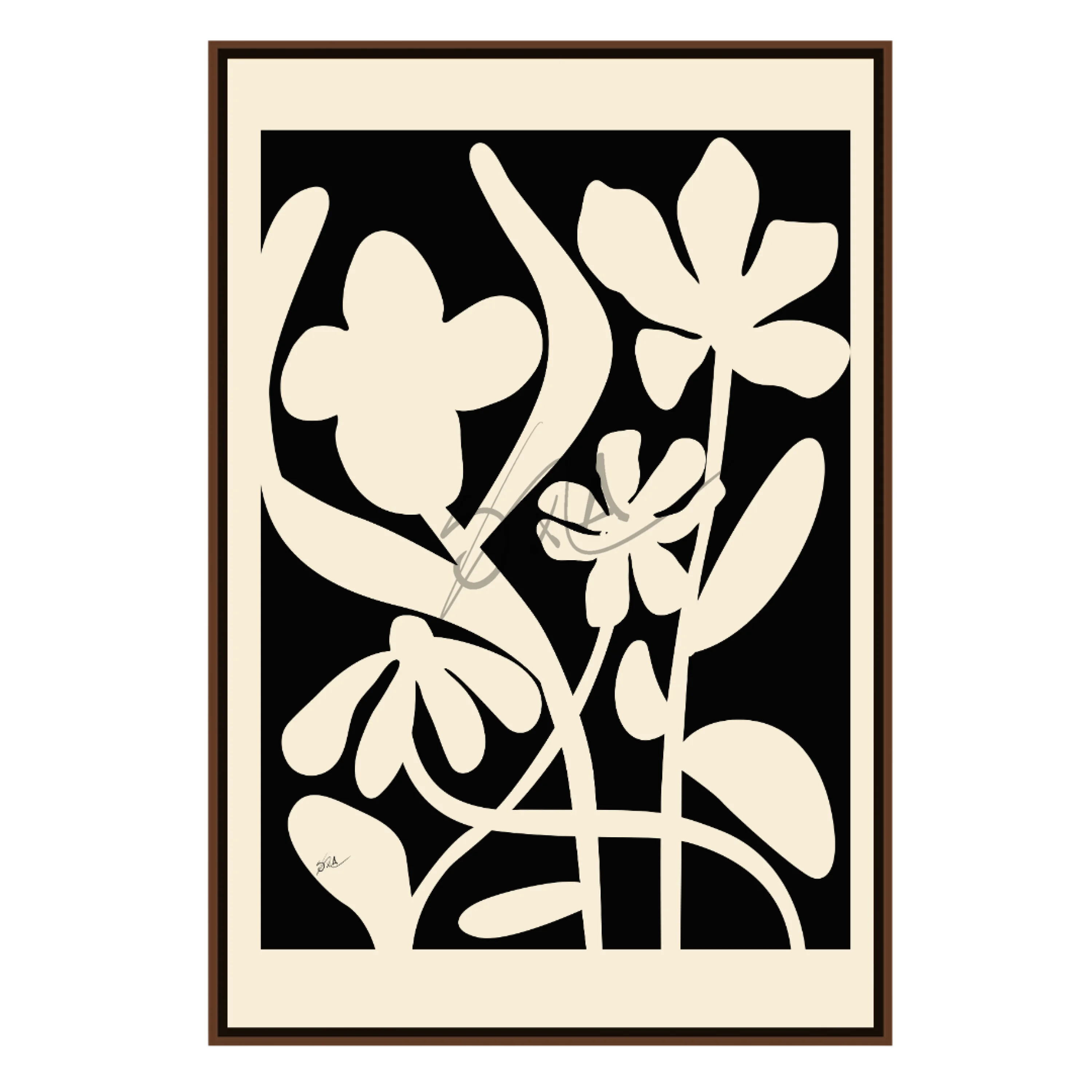 Floral Allure (Silhouette)