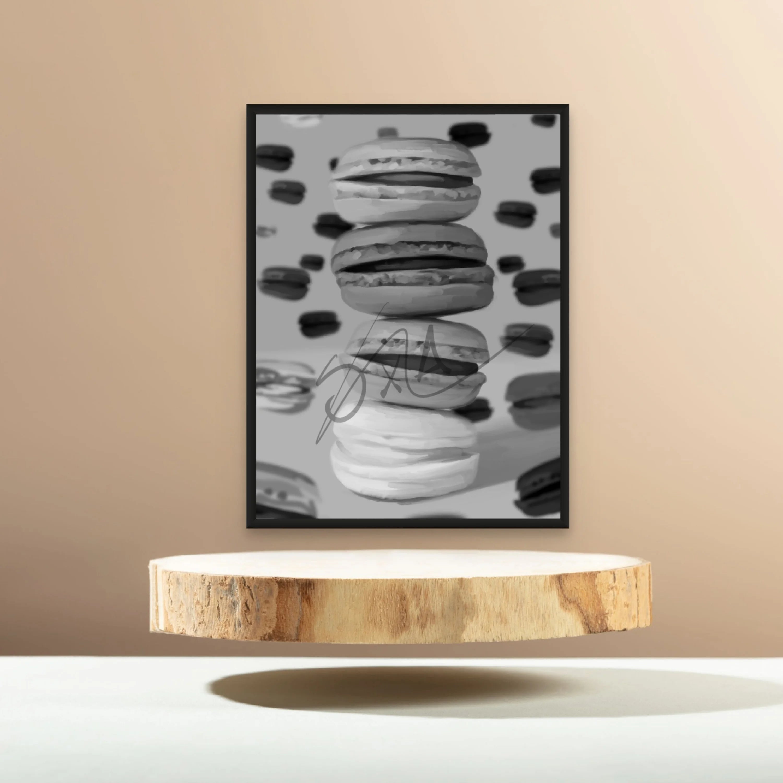 Macarons B&W