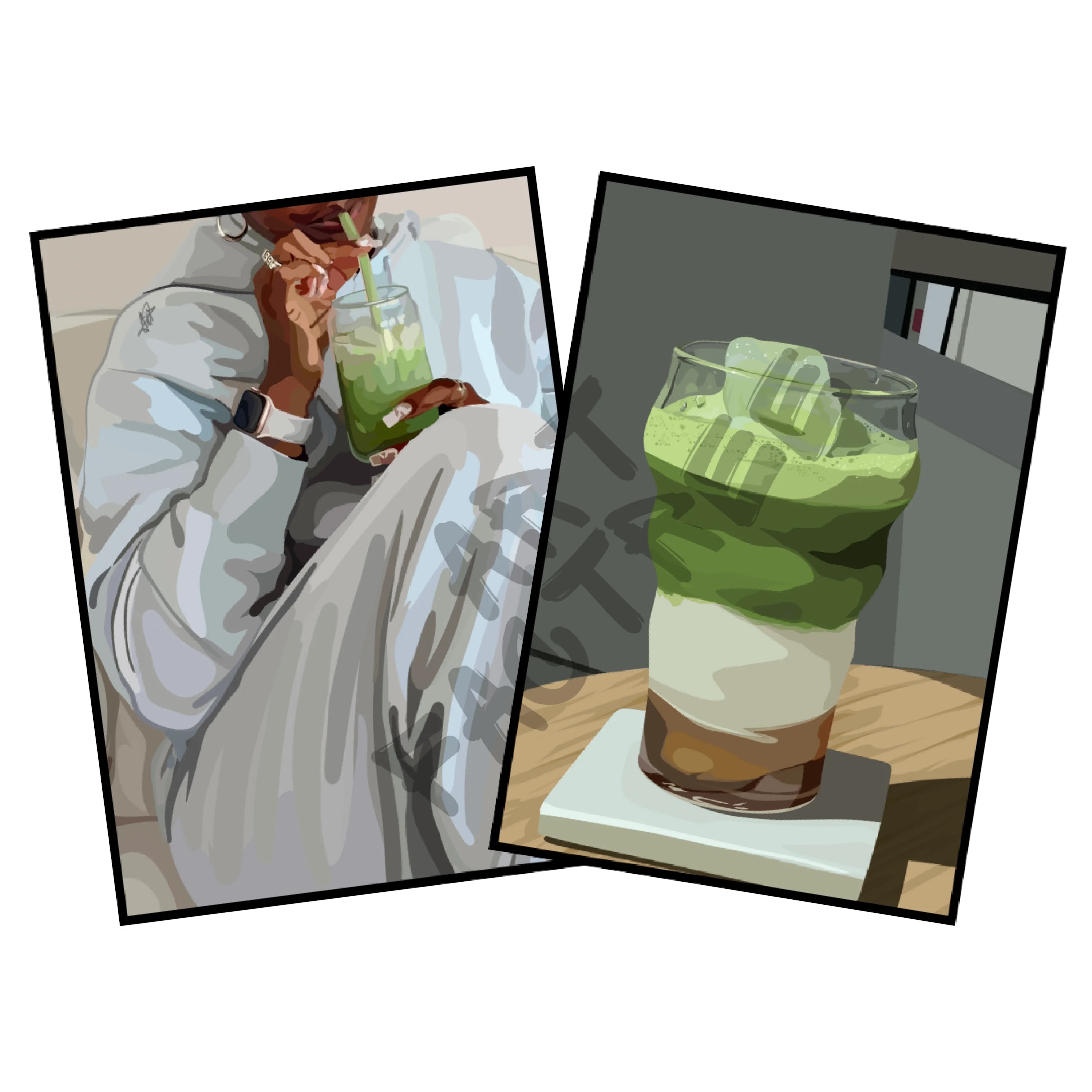 Art Bundle : Matcha Lover + Matcha Me