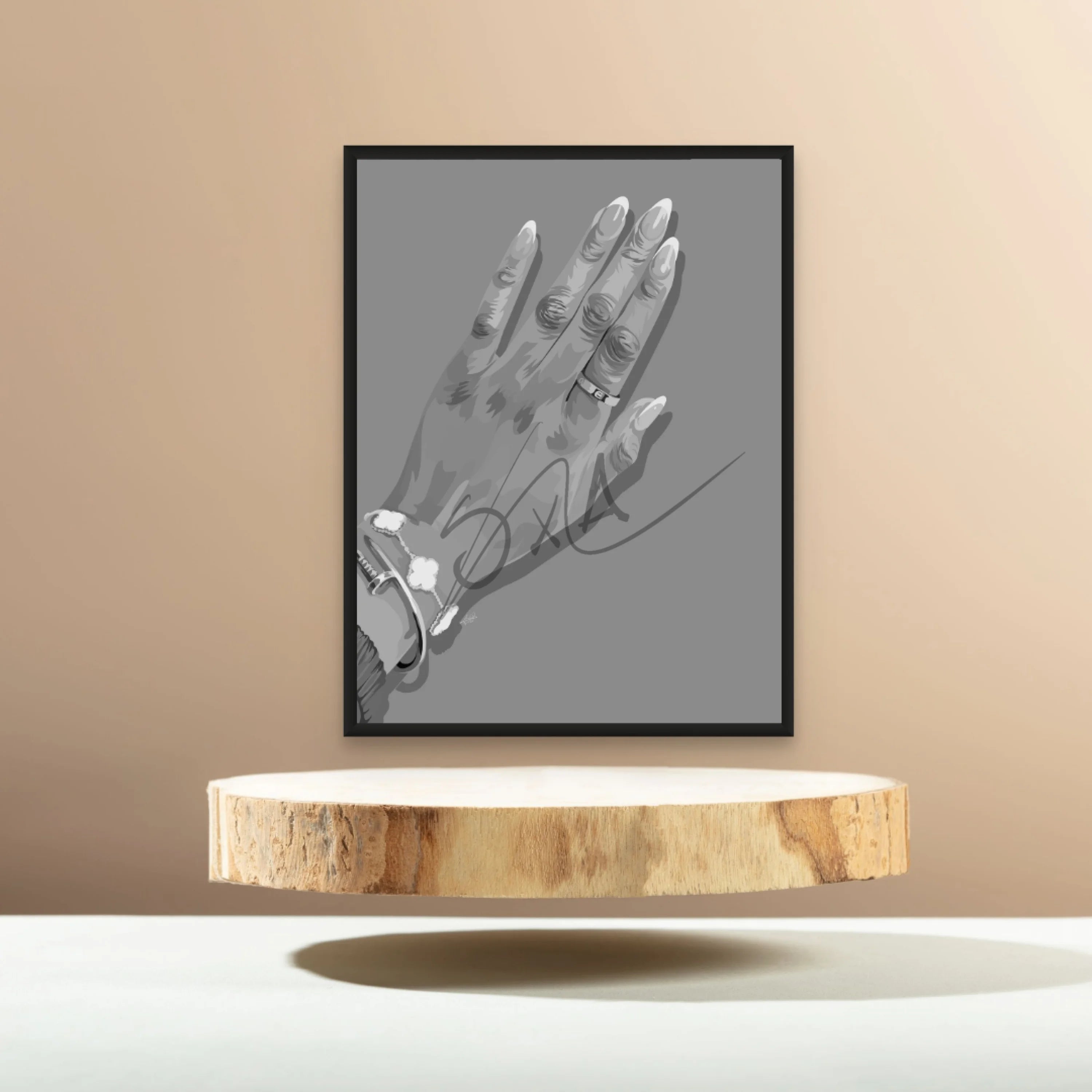 Pretty Hand B&W