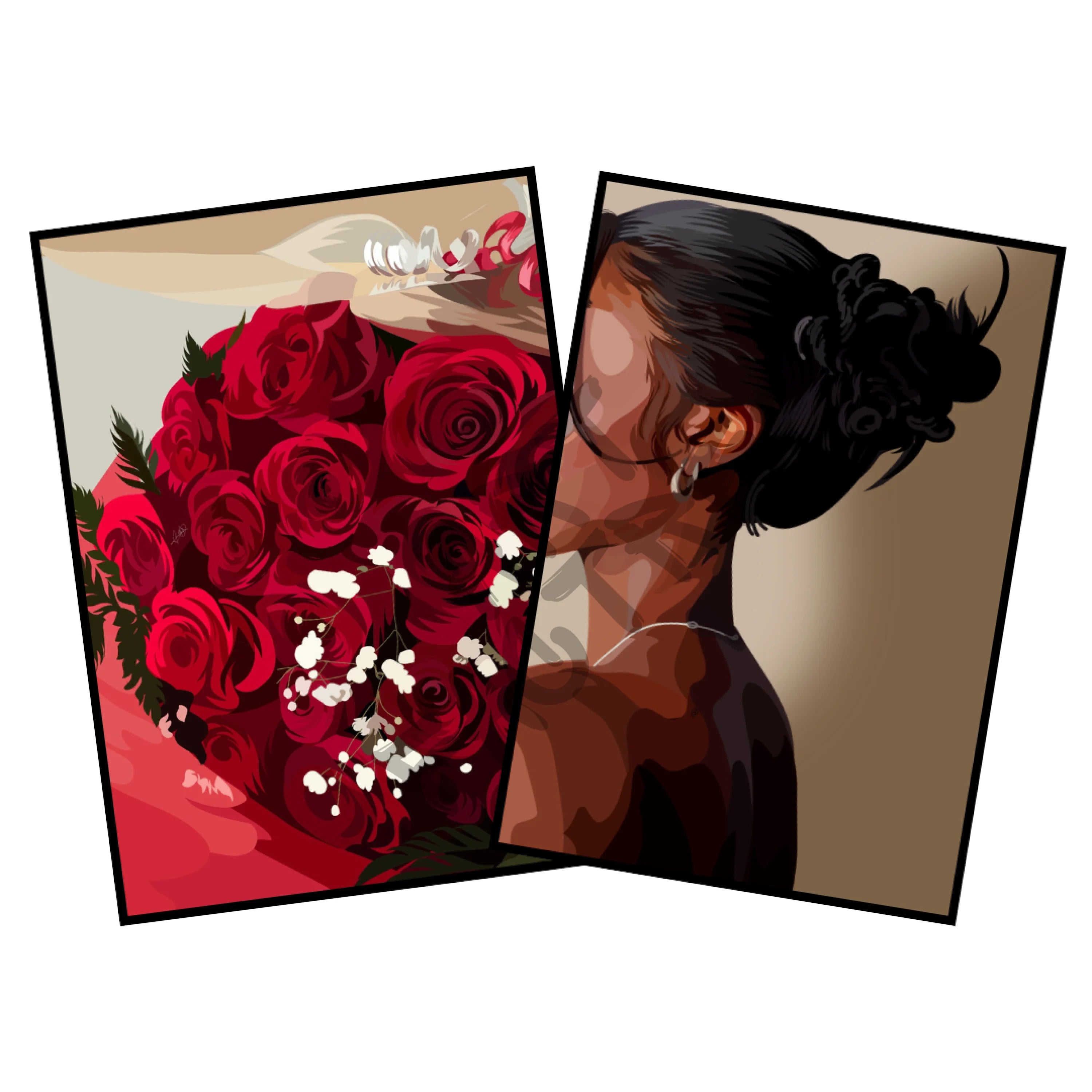 Art Bundle : Red Roses + Soft & Simple V