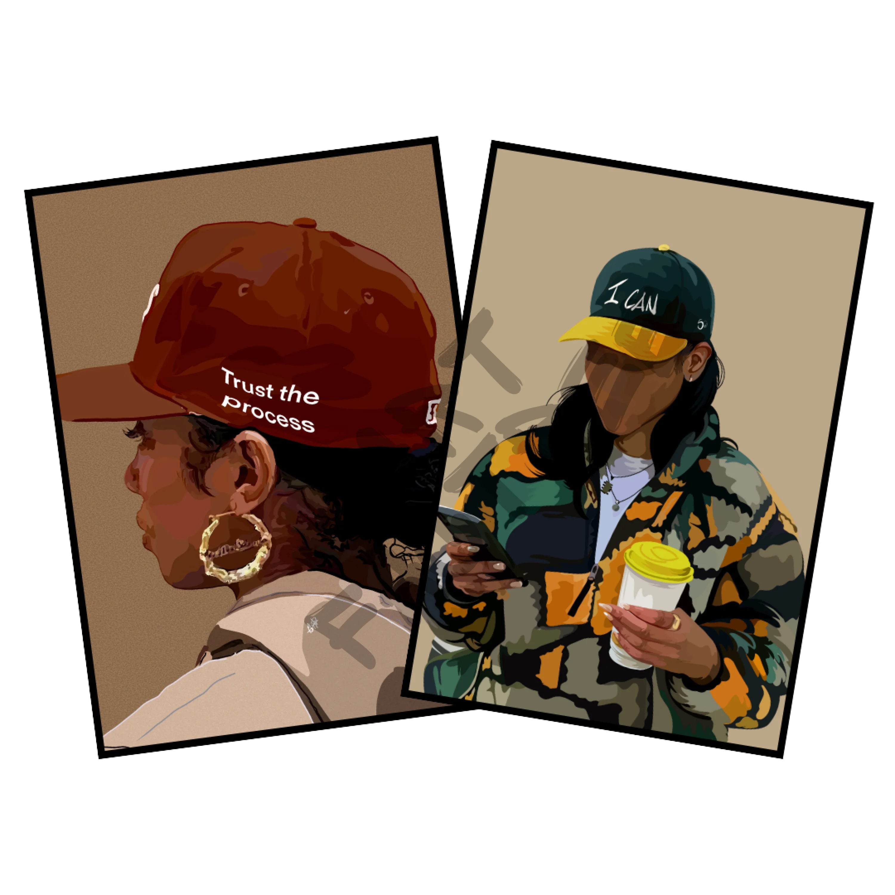 Art Bundle :Trust the Process + Cool Kid