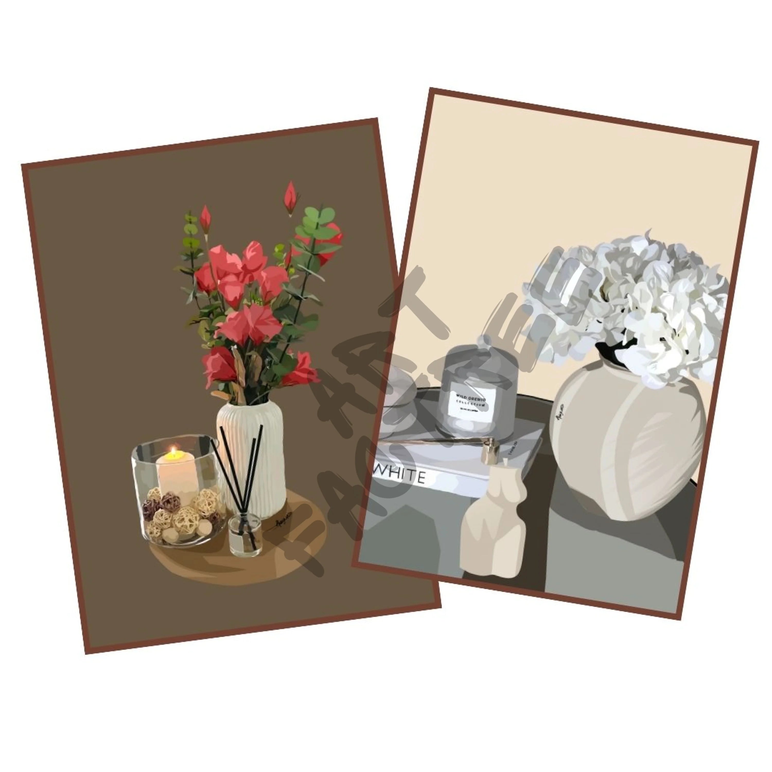 Art Bundle : Pink Flowers + Home Decor