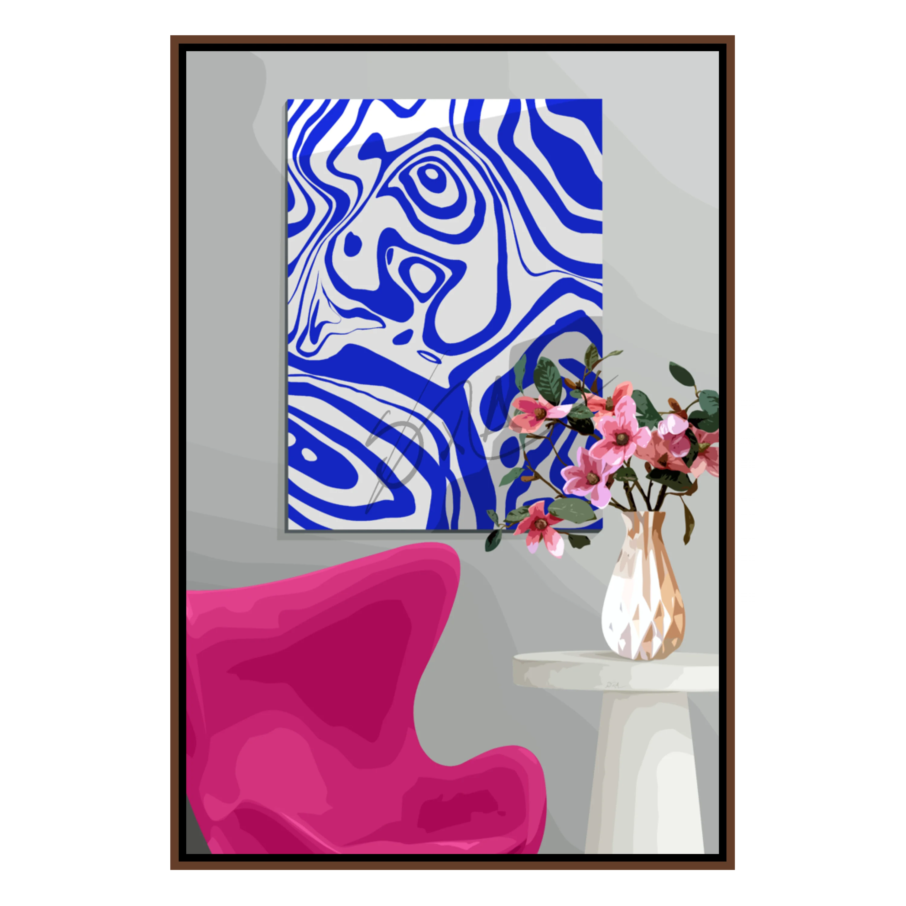 Blue & Pink