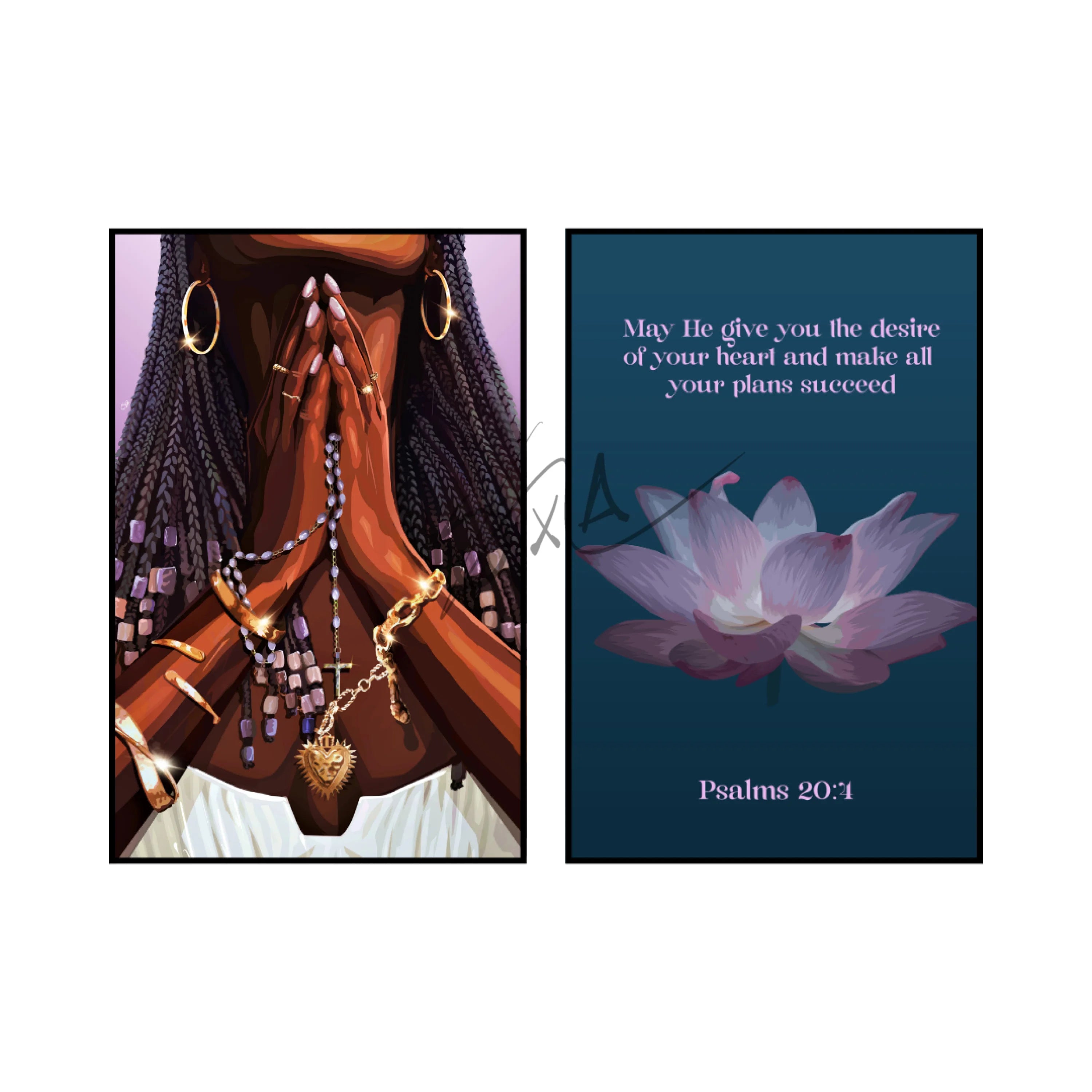 Art Print Bundle : Faith's Embrace + Psalms 20:4