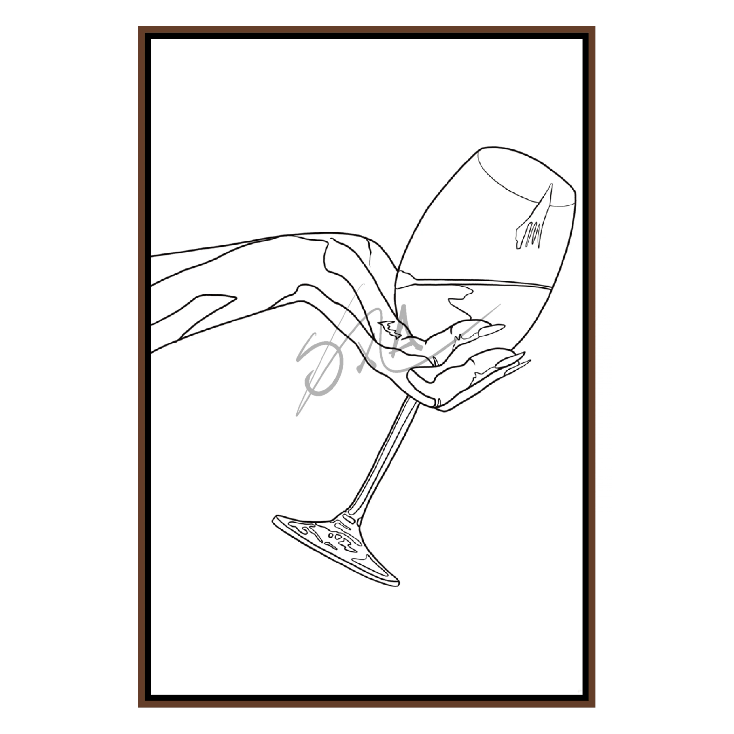 Vin Blanc Lineart