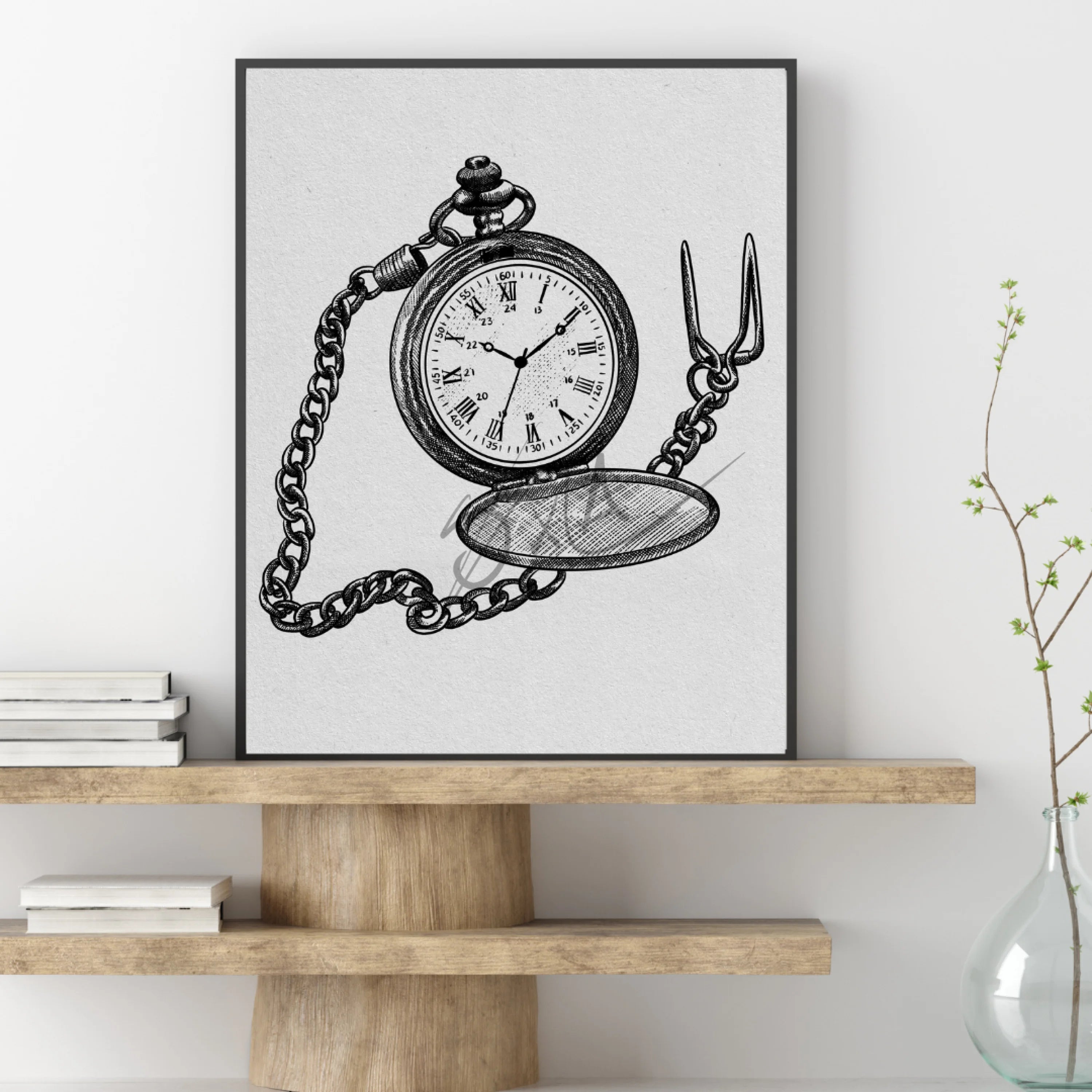Vintage Watch Clock