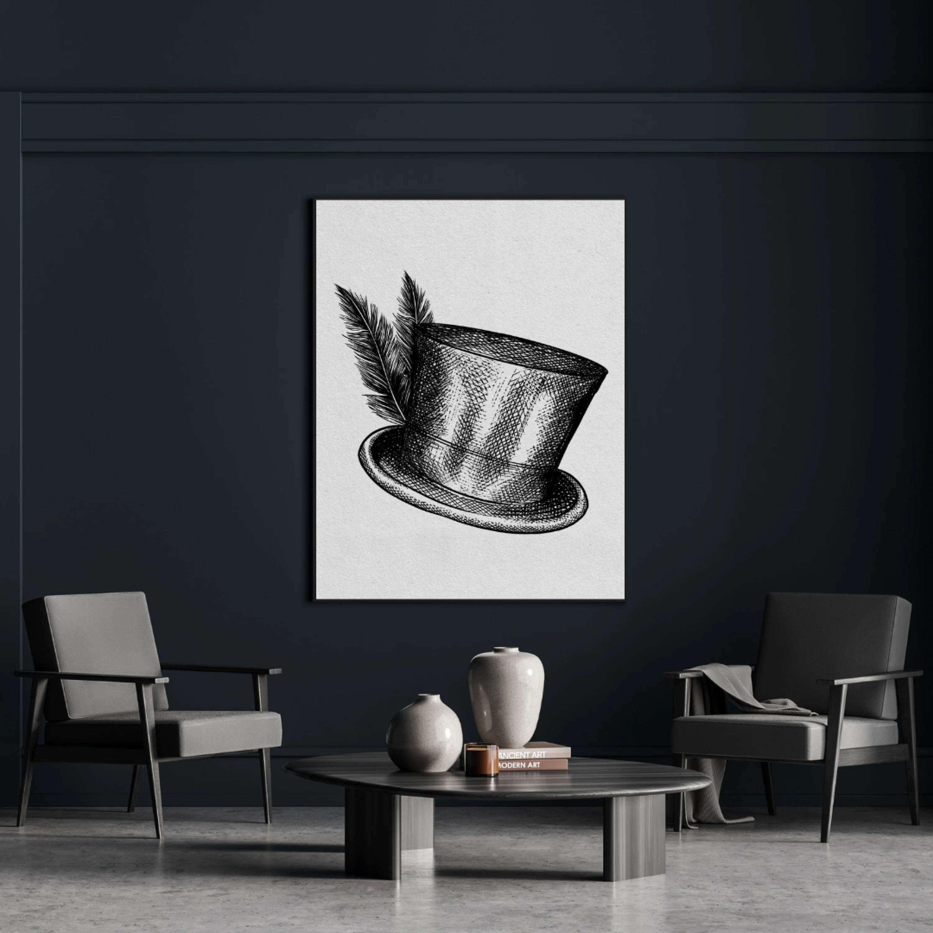 Vintage Feather Hat
