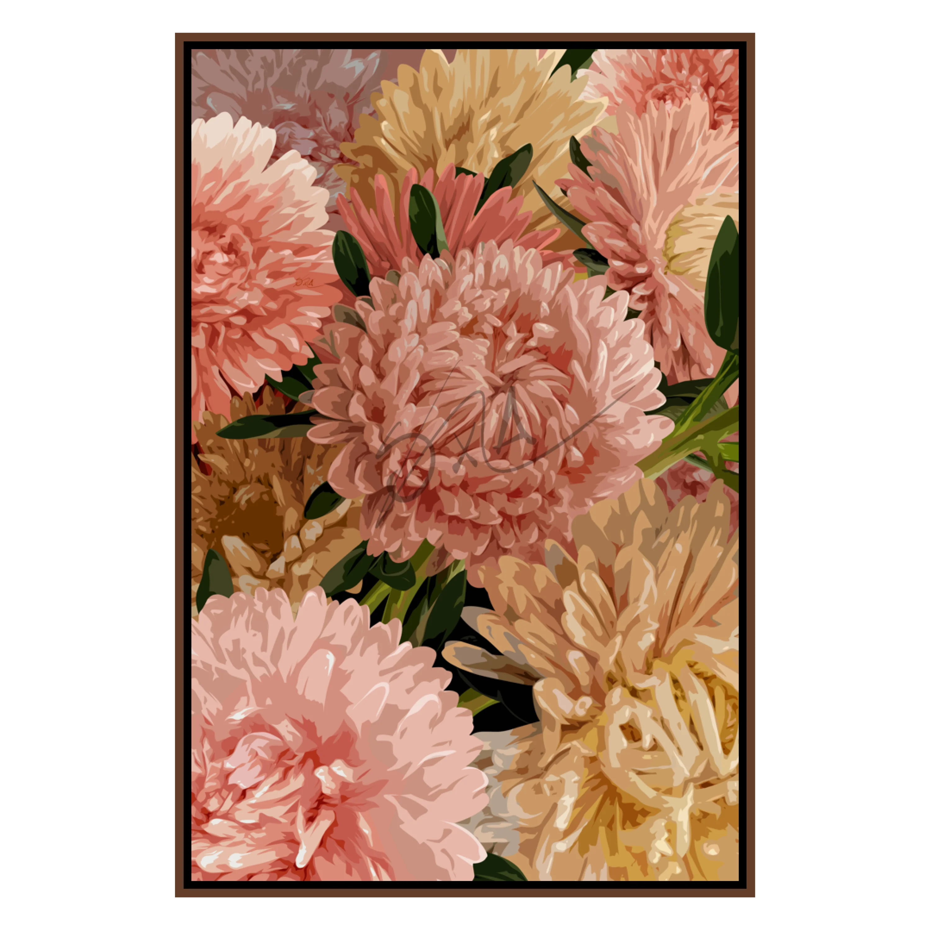 Yellow-Pink Mums  (Smard X Anaya)
