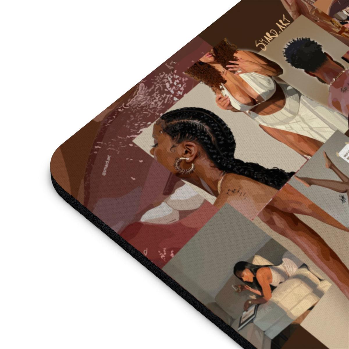 BLACK IS BEAUTY Mouse Pad-One size-Rectangle-SmardArt-Wall Art