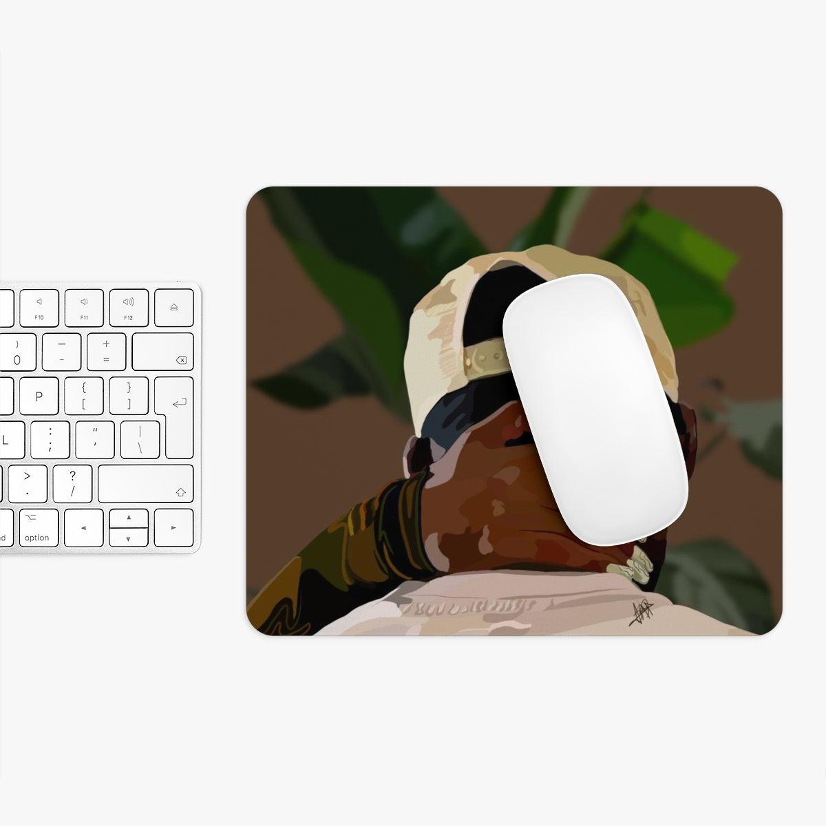 Black love Mouse Pad-One size-Rectangle-SmardArt-Wall Art