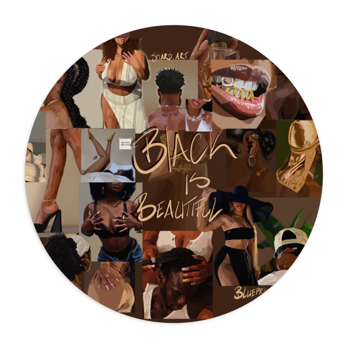 BLACK IS BEAUTY Mouse Pad-One size-Rectangle-SmardArt-Wall Art